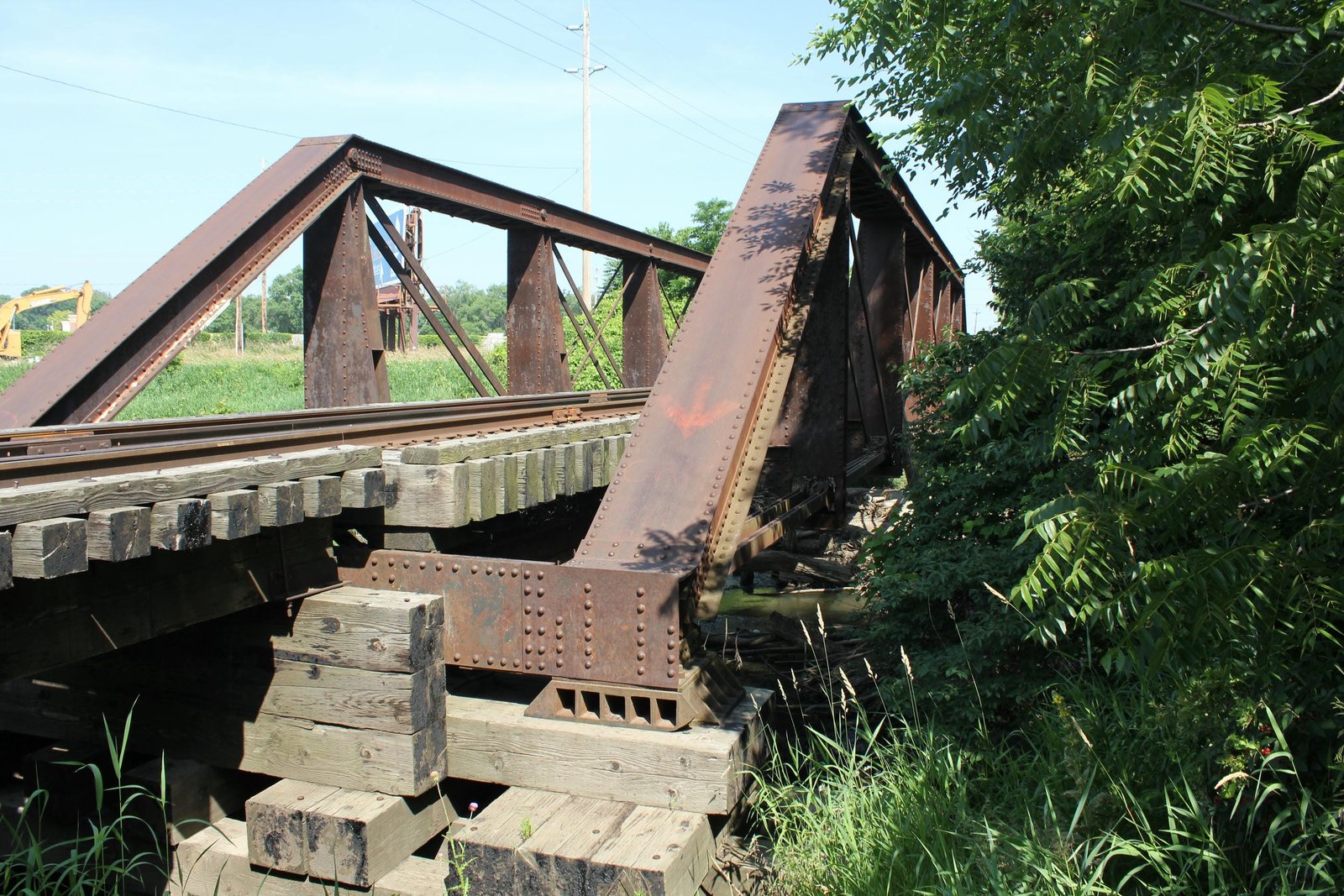 Looking west